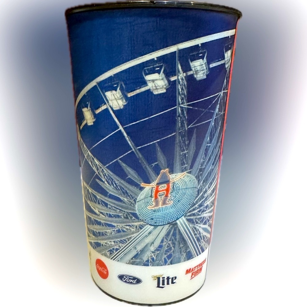 HOUSTON LIVESTOCK SHOW RODEO SOUVENIR DRINK BEVERAGE CUP TUMBLER JOURNEY CONCERT - Picture 3 of 7